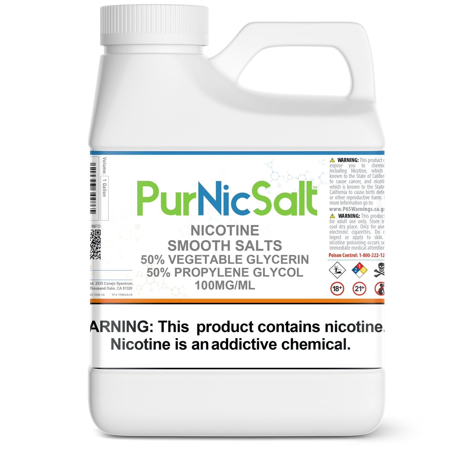 PurNic Smooth Nicotine Salt 100mg/mL | Nicotine River