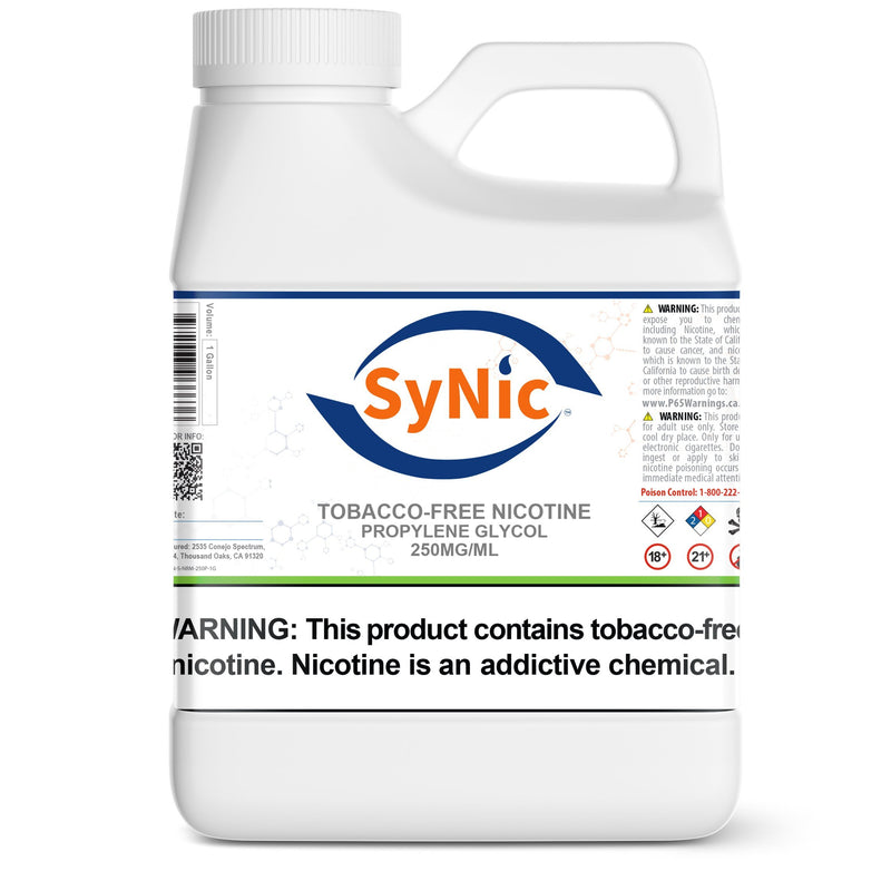 SyNic™ Nicotine 250mg/ml Tobacco Free Nicotine SyNic 1 Gallon Propylene Glycol 