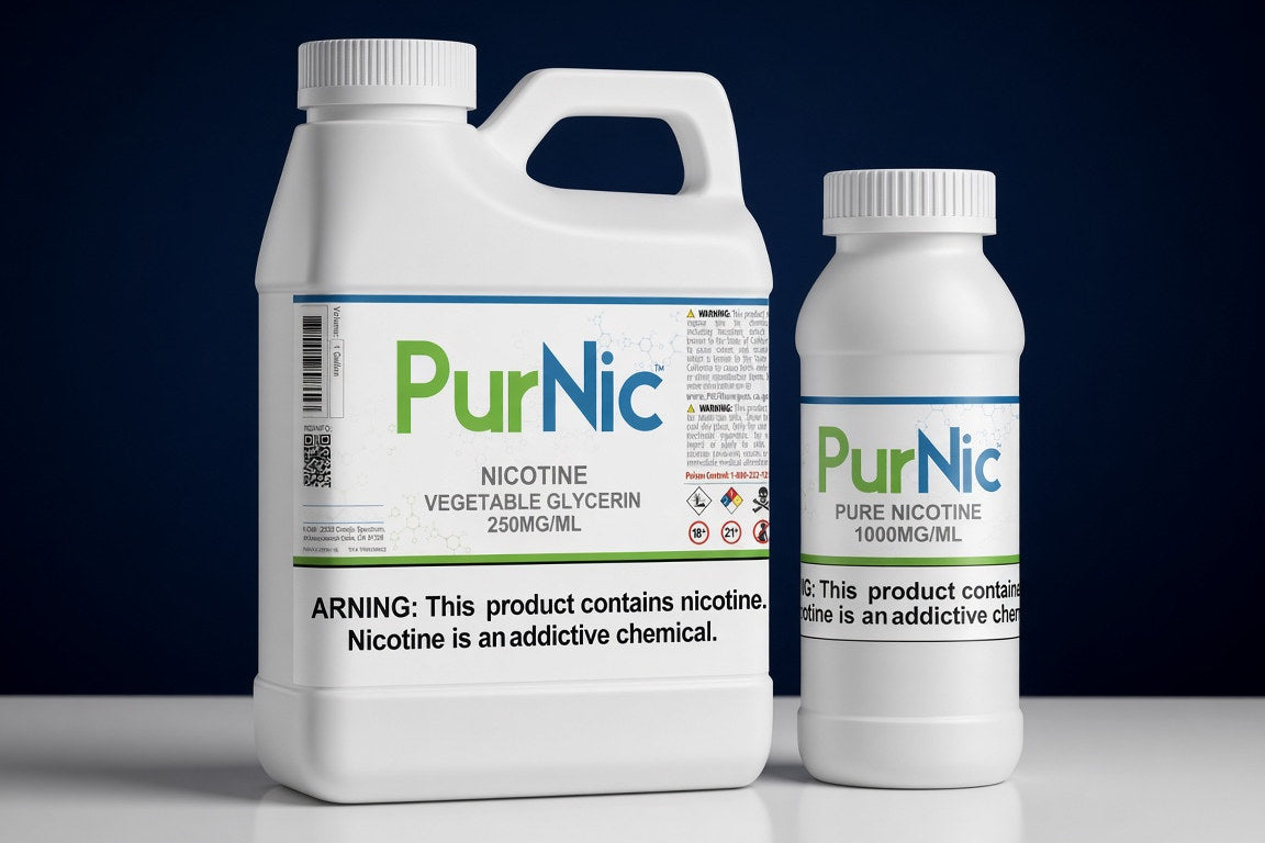 PurNic Nicotine in the containers Nicotine River ships