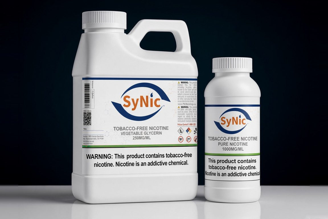 SyNic Nicotine in the containers Nicotine River ships